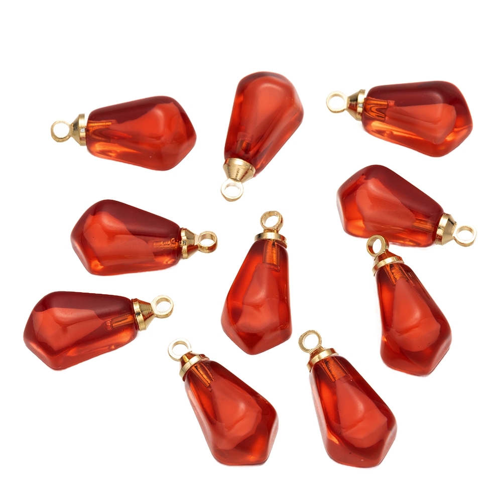 Resin Art Bracelet - 10Pcs Resin Pomegranate Seed Food Charms