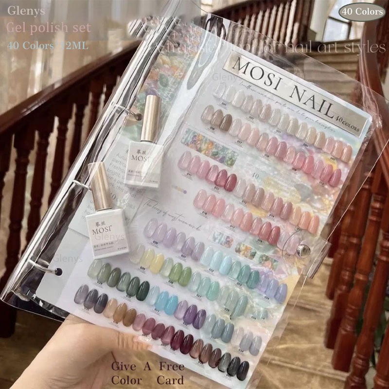 Resin Art Varnish - Glenys40 color ice water permeable nail