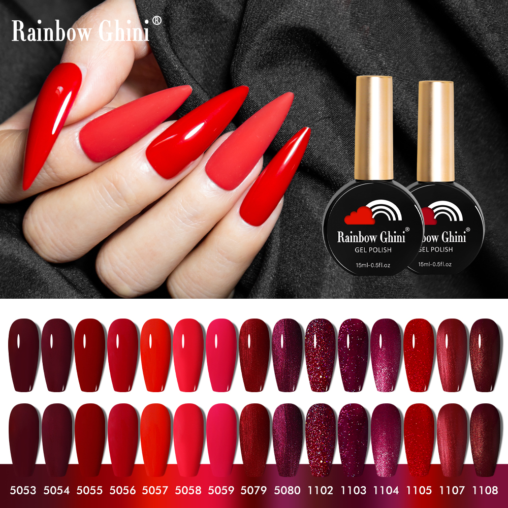 Resin Art Varnish - Rainbow Ghini 15ml Glitter Dark Red