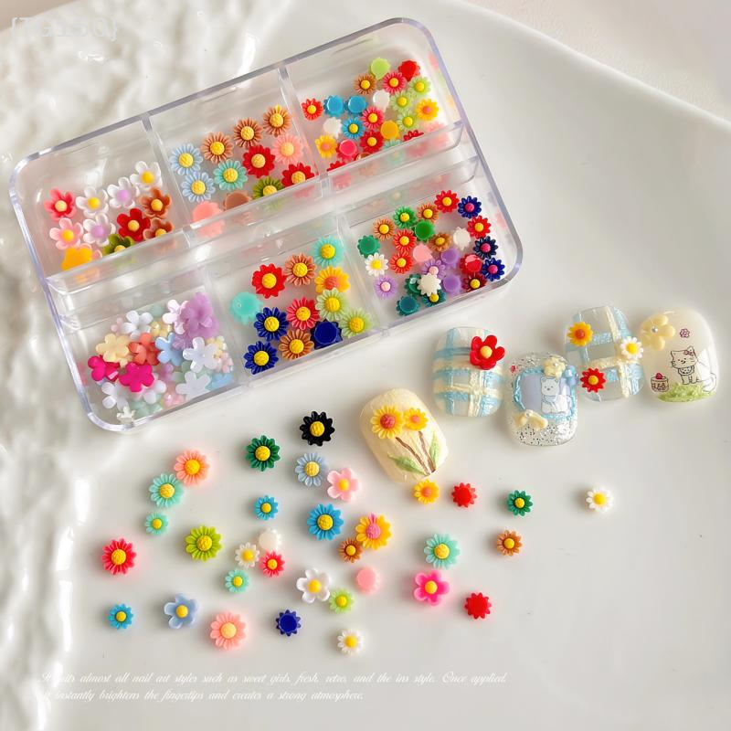 Resin Art Using Flowers - 【TG150】Summer Sunflower 3D Resin Rhinestone Nail
