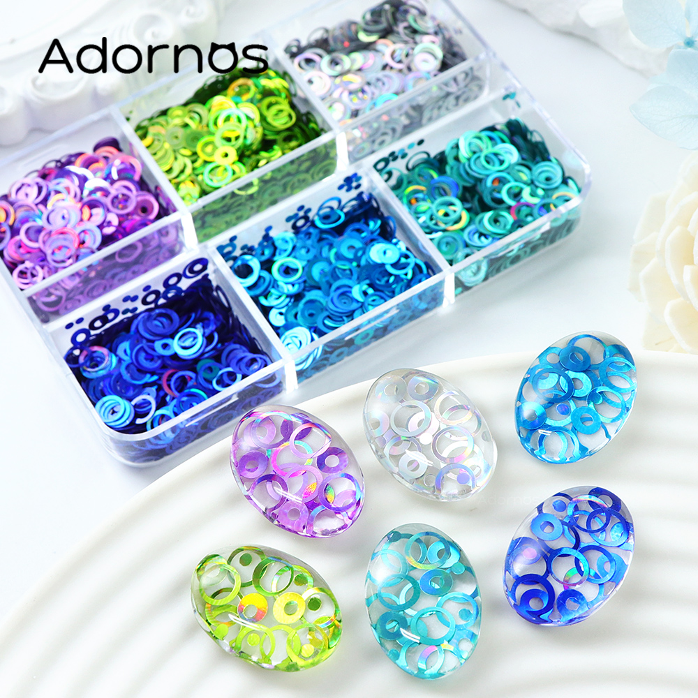 Resin Art Glitter - Holographic Bubble Glitter For Epoxy Resin