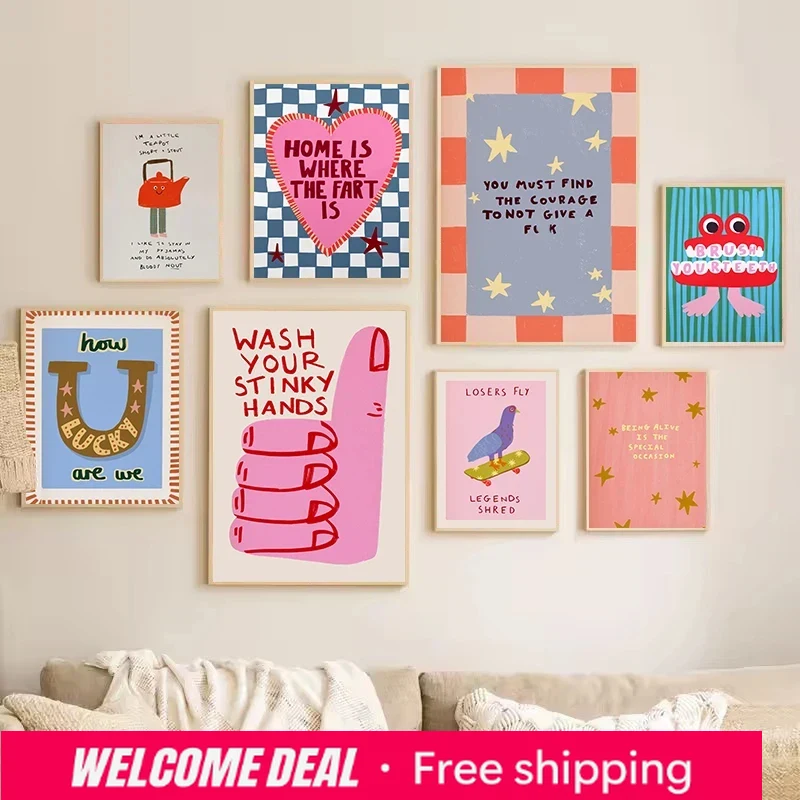 Colorful Humorous House Slogan - Resin Art Quotes 评论和价格