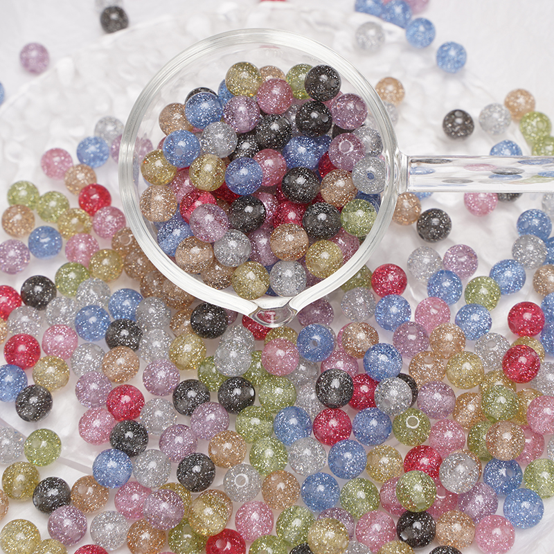 8/10mm Resins Round Shaped Bea - Resin Art Bracelet 评论和价格