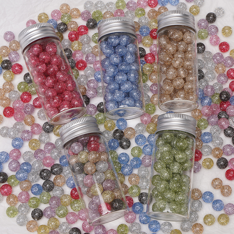 8/10mm Resins Round Shaped Bea - Resin Art Bracelet 评论和价格
