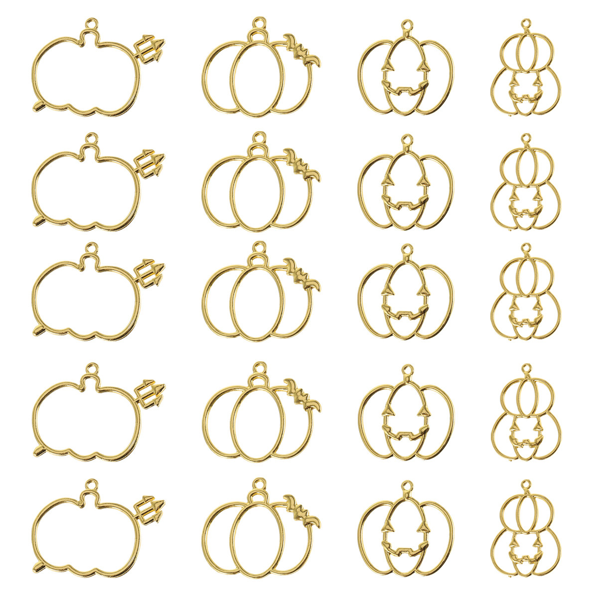 20Pcs DIY Pumpkin Resin Pendan - Resin Art Bracelet 评论和价格