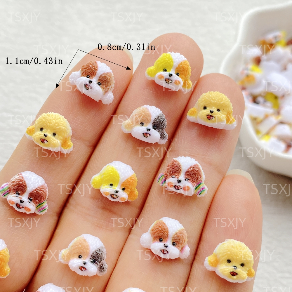 50Pcs Cute Mini Cartoon animal - Resin Art Design For Wedding 评论和价格