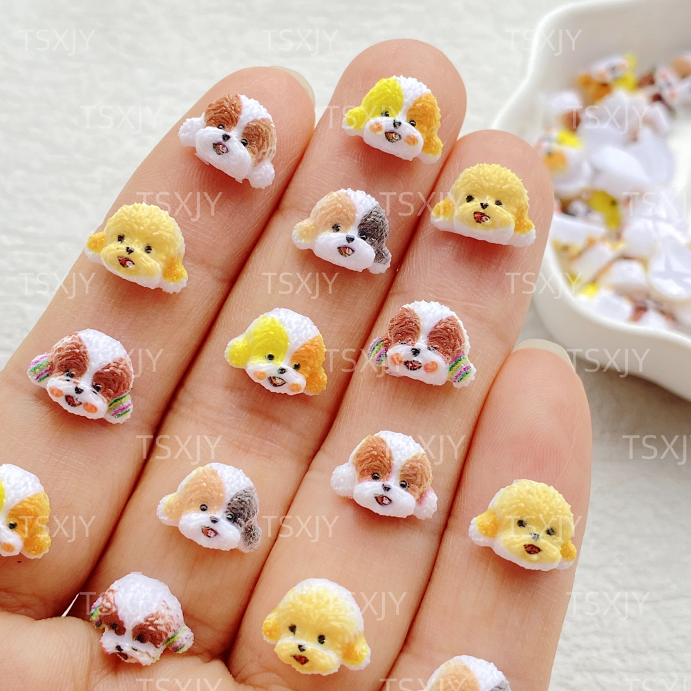 50Pcs Cute Mini Cartoon animal - Resin Art Design For Wedding 评论和价格