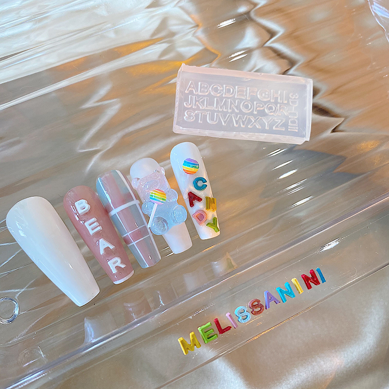 A-Z Letters Nail Art Silicone  - Resin Art Zone 评论和价格