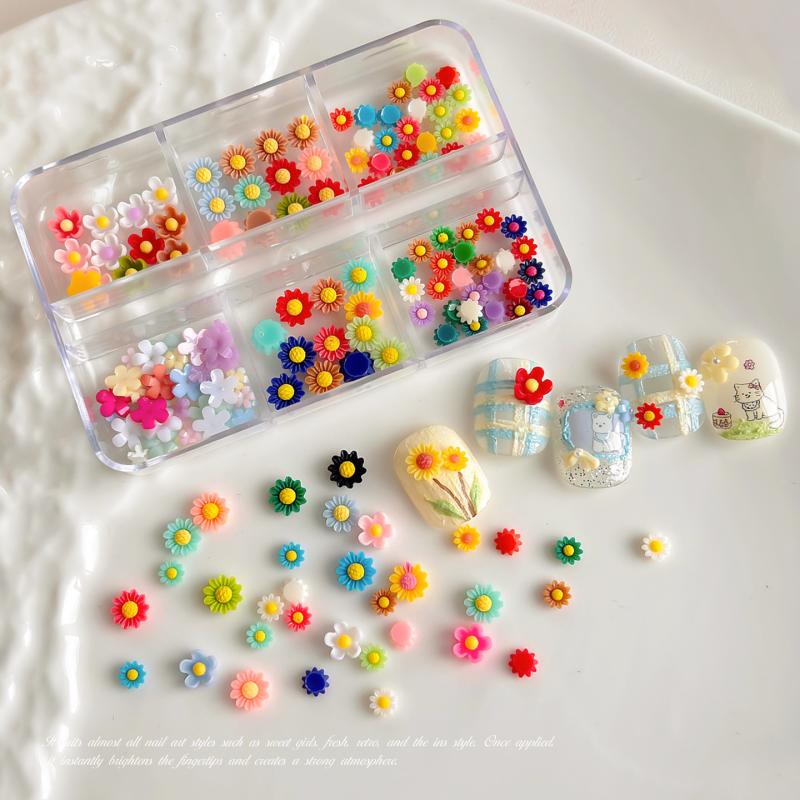 Nail Charms Summer Vibe Sunflo - Resin Art Using Flowers 评论和价格