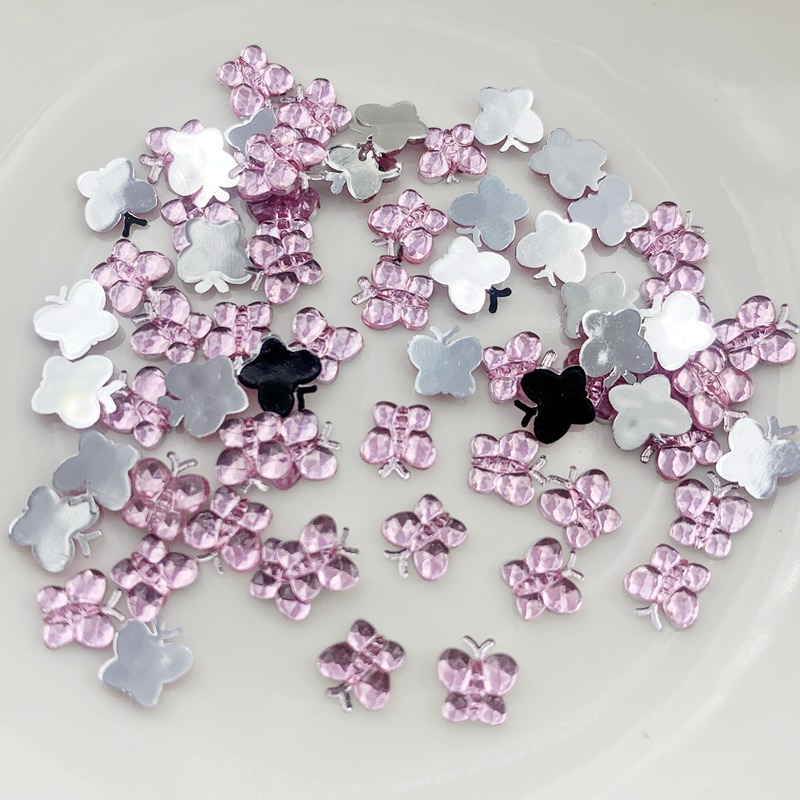 5mm mini Butterfly Crystal acr - Resin Art Design For Wedding 评论和价格