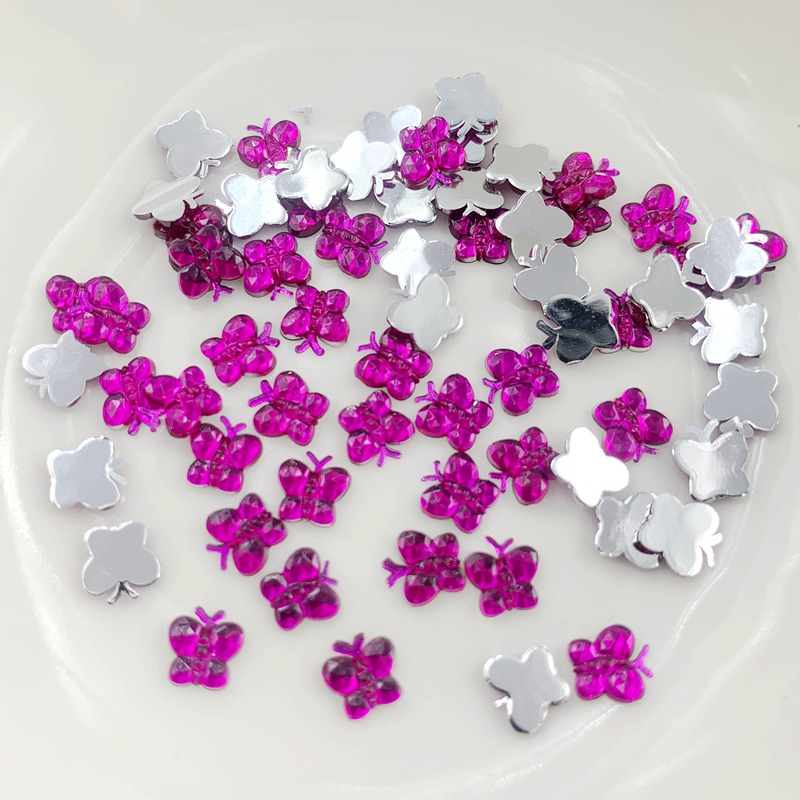 5mm mini Butterfly Crystal acr - Resin Art Design For Wedding 评论和价格