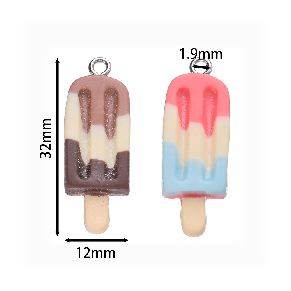 10pcs 12x32mm Cute Colorful Po - Resin Art Bracelet 评论和价格