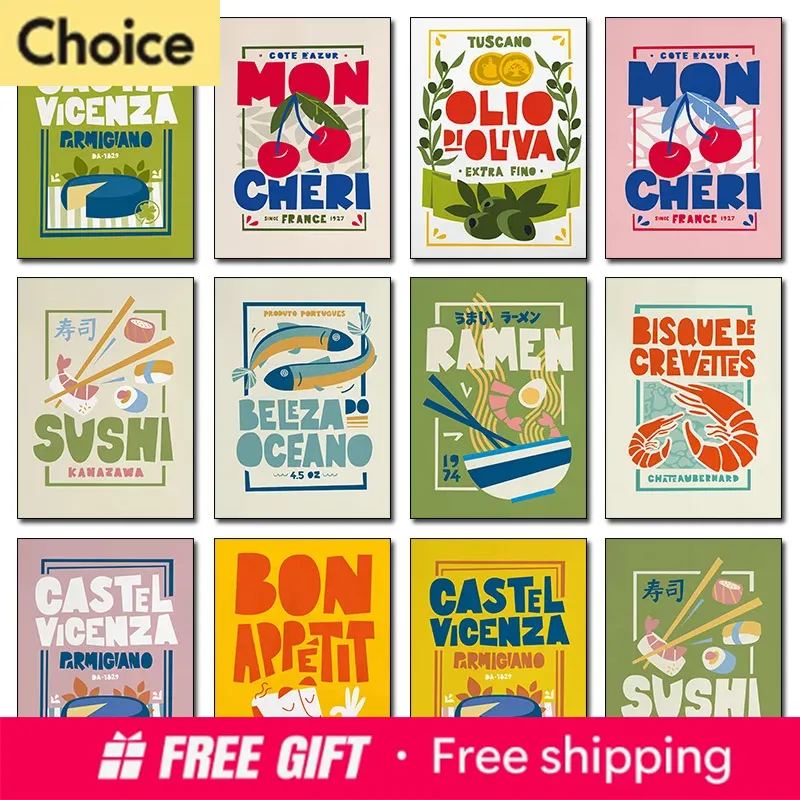 2026 Cartoon Funny Food Poster - Resin Art Quotes 评论和价格