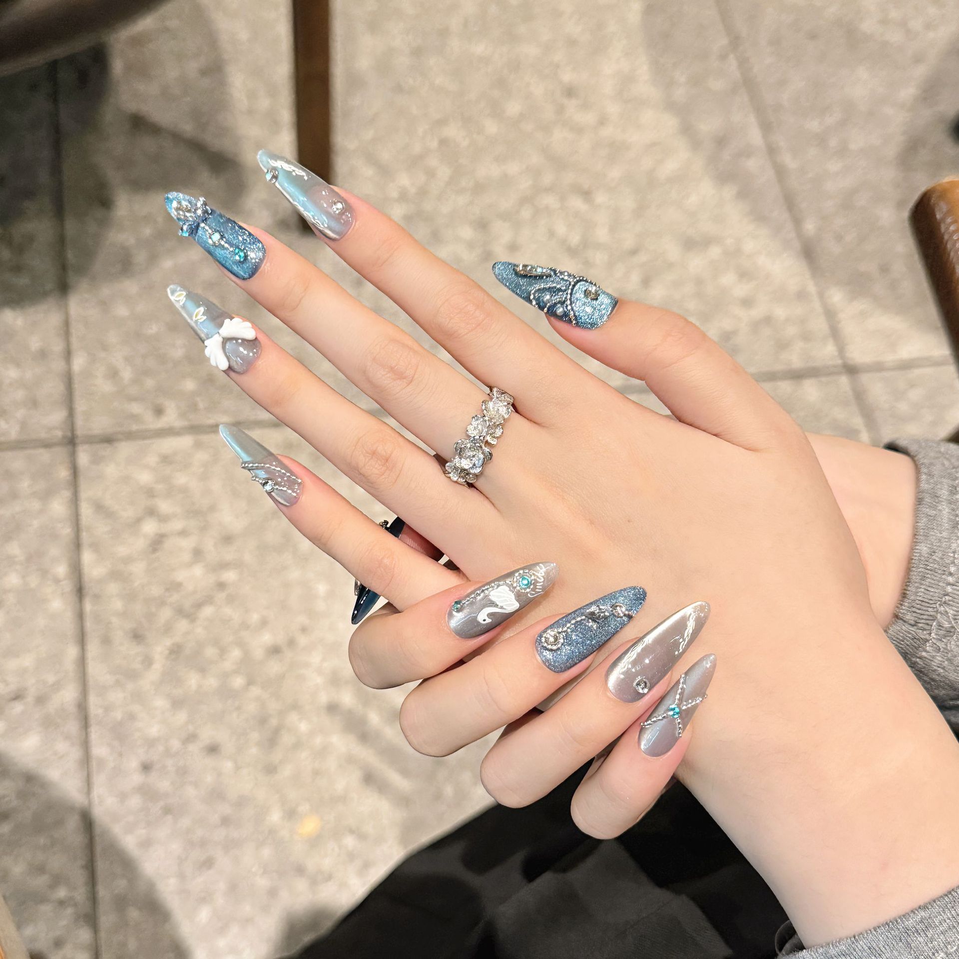 10Pcs White Swan Handmade Fals - Resin Art Glitter 评论和价格