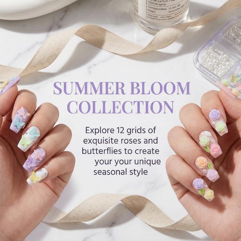DIY 3D Nail Decoration Kit 6 1 - Resin Art Using Flowers 评论和价格