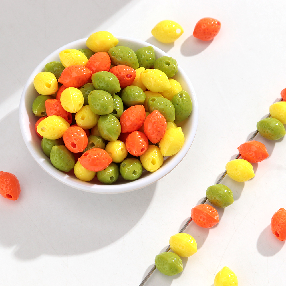 50pcs/lot Resin Colorful Lemon - Resin Art Bracelet 评论和价格
