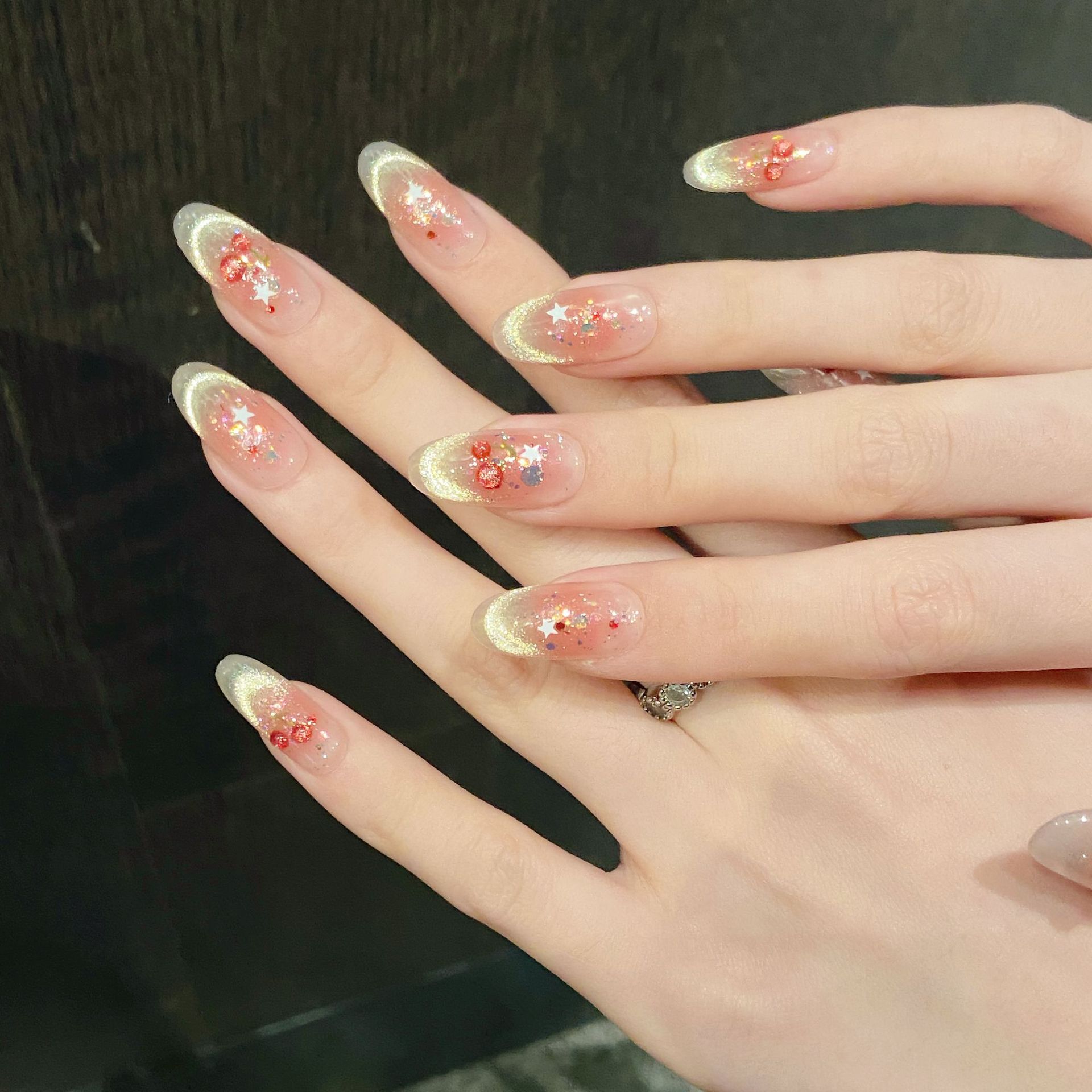 10pcs Sweet Cherry Press On Na - Resin Art Glitter 评论和价格