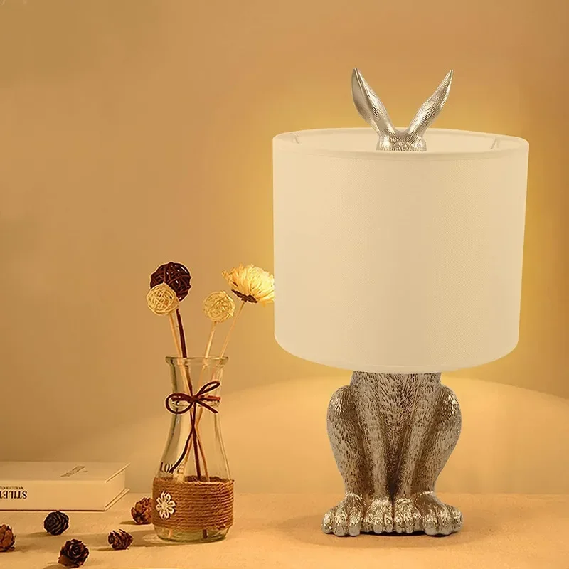 Nordic Modern Rabbit Table Lam - Resin Art On Floor 评论和价格