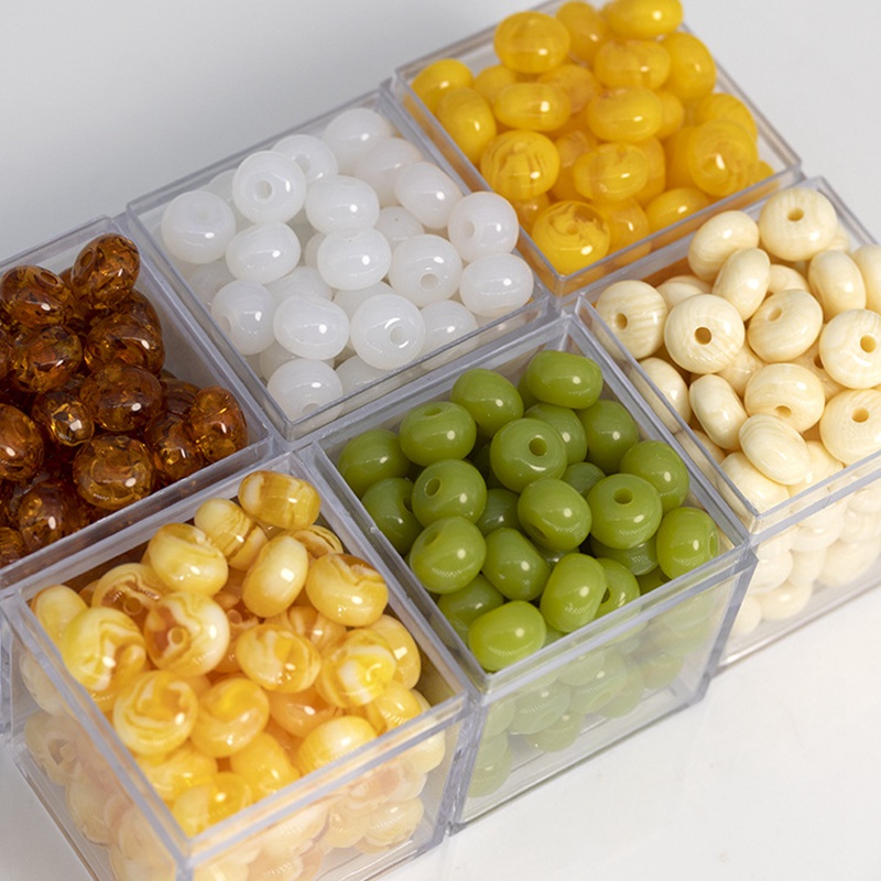 50pcs Rondelle 8x5mm 10x6mm Re - Resin Art Bracelet 评论和价格