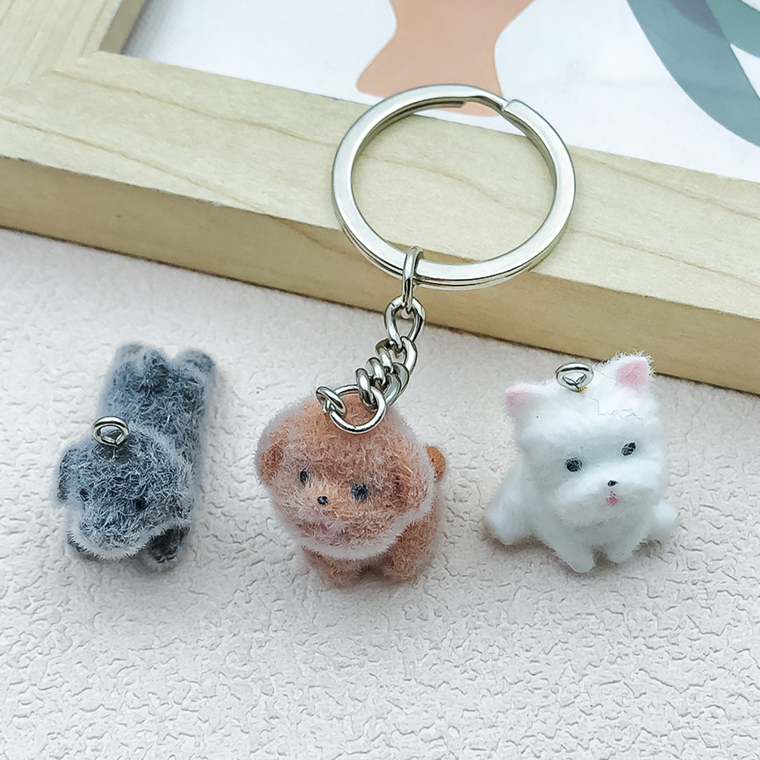 5pcs&1pc Flocked Resin Animal  - Resin Art Bracelet 评论和价格