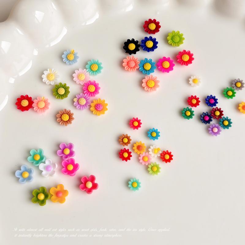 Summer Vibe Sunflower Nail Cha - Resin Art Using Flowers 评论和价格