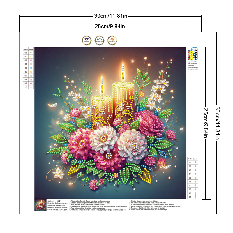 DIY 5D Diamond Painting Kit fo - Resin Art Design For Wedding 评论和价格