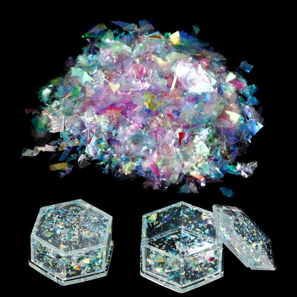 10g Irregular Shiny AB Mirror  - Resin Art Glitter 评论和价格