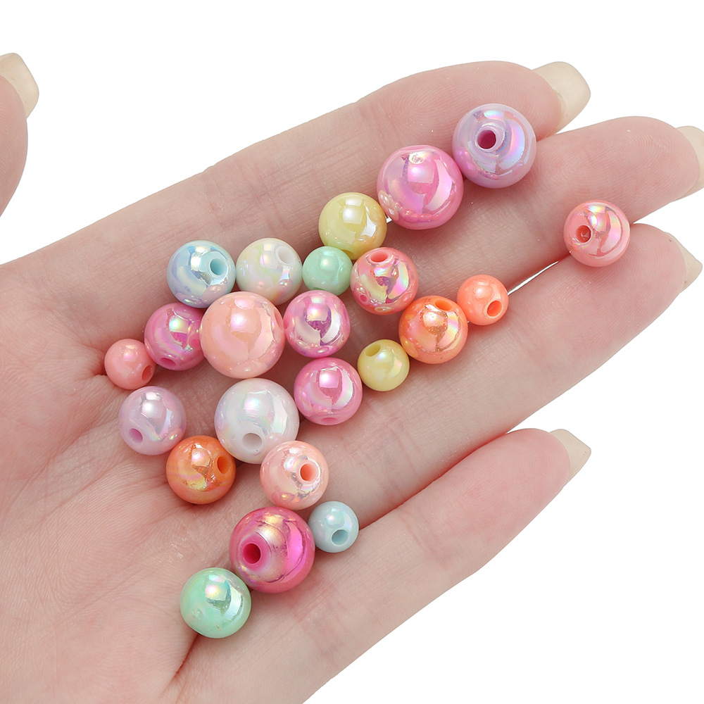 50/100pcs 6/8/10mm AB Color Ac - Resin Art Bracelet 评论和价格