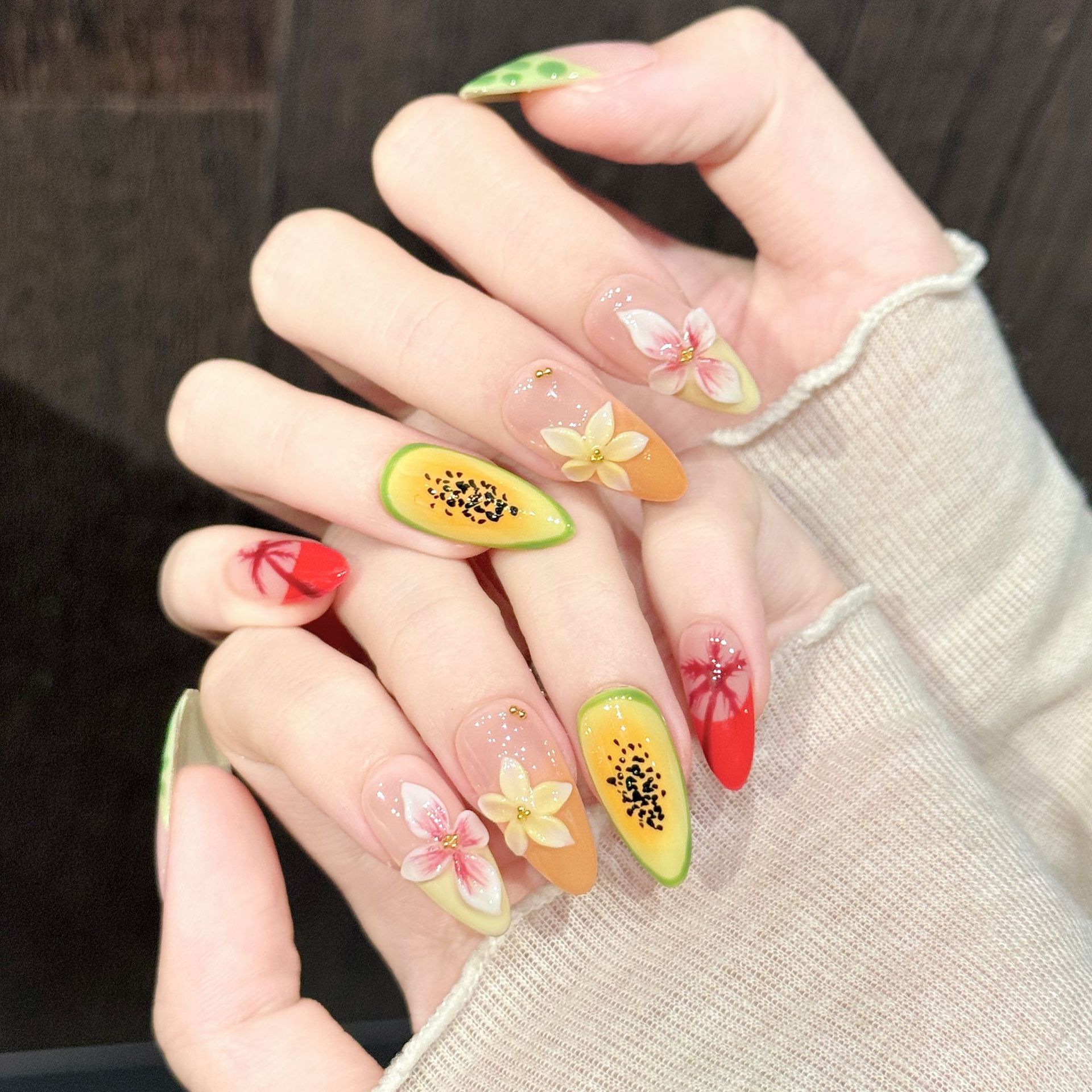 10pcs Hand-Pressed Medium Almo - Resin Art Using Flowers 评论和价格