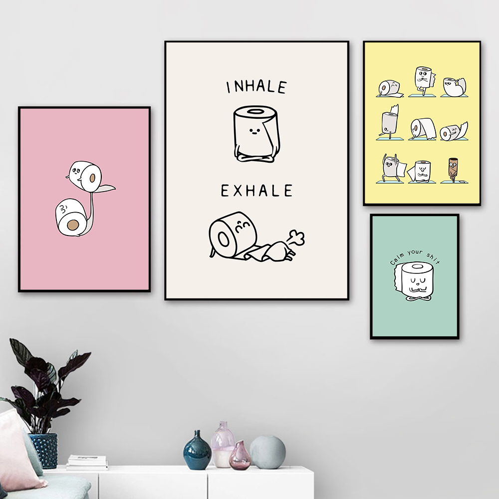 Toilet Paper Yoga Funny Quote  - Resin Art Quotes 评论和价格
