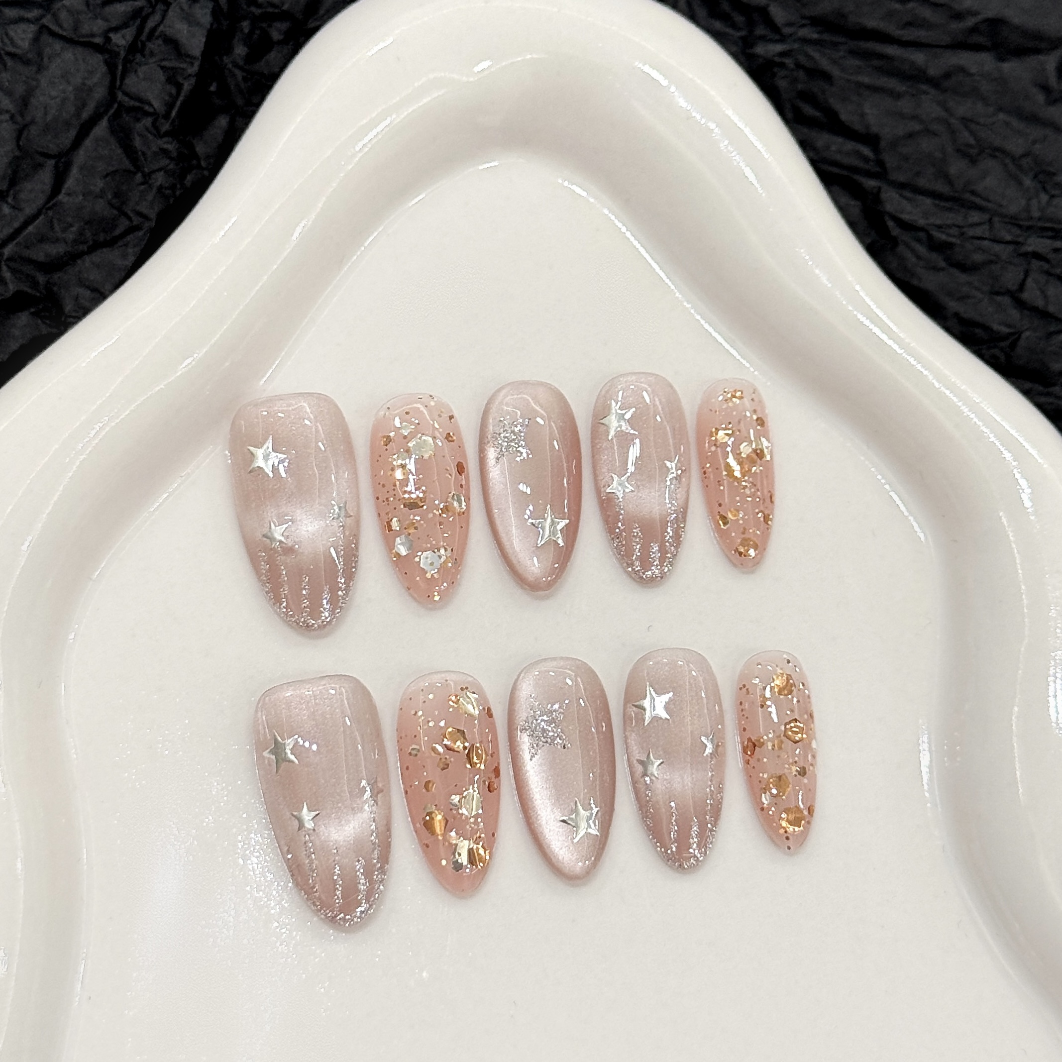 10pcs Pure Hand Pressed Medium - Resin Art Glitter 评论和价格