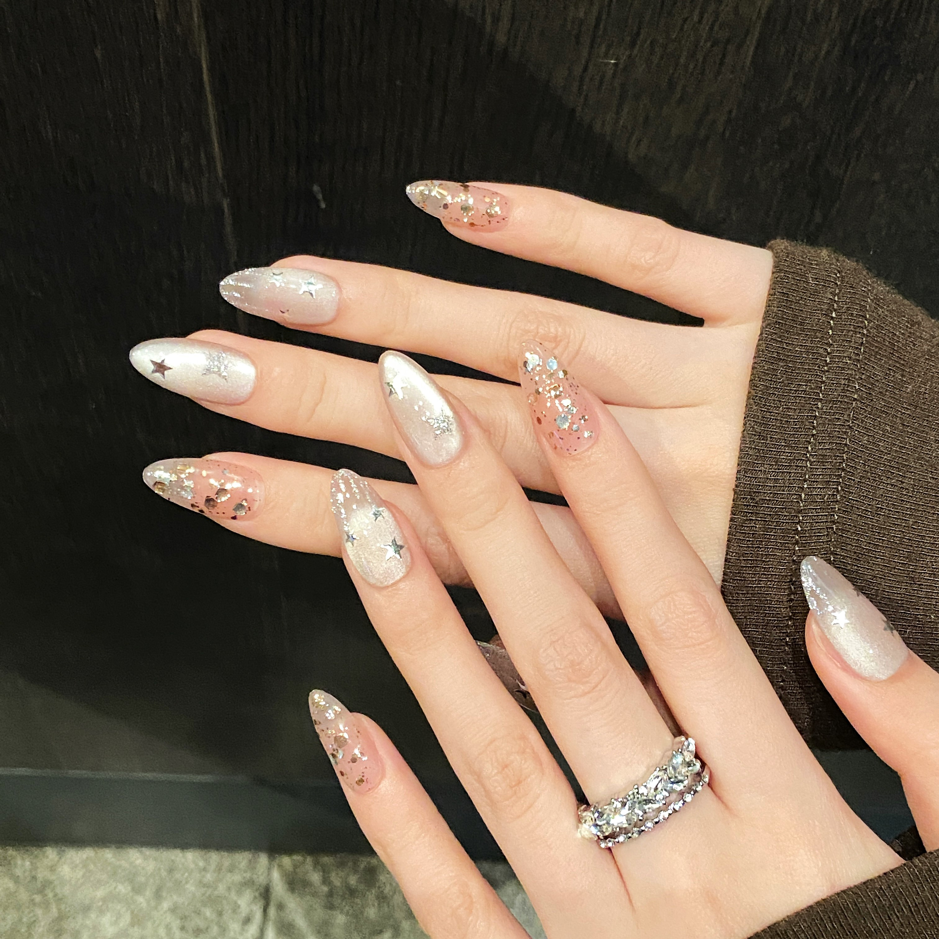 10pcs Pure Hand Pressed Medium - Resin Art Glitter 评论和价格
