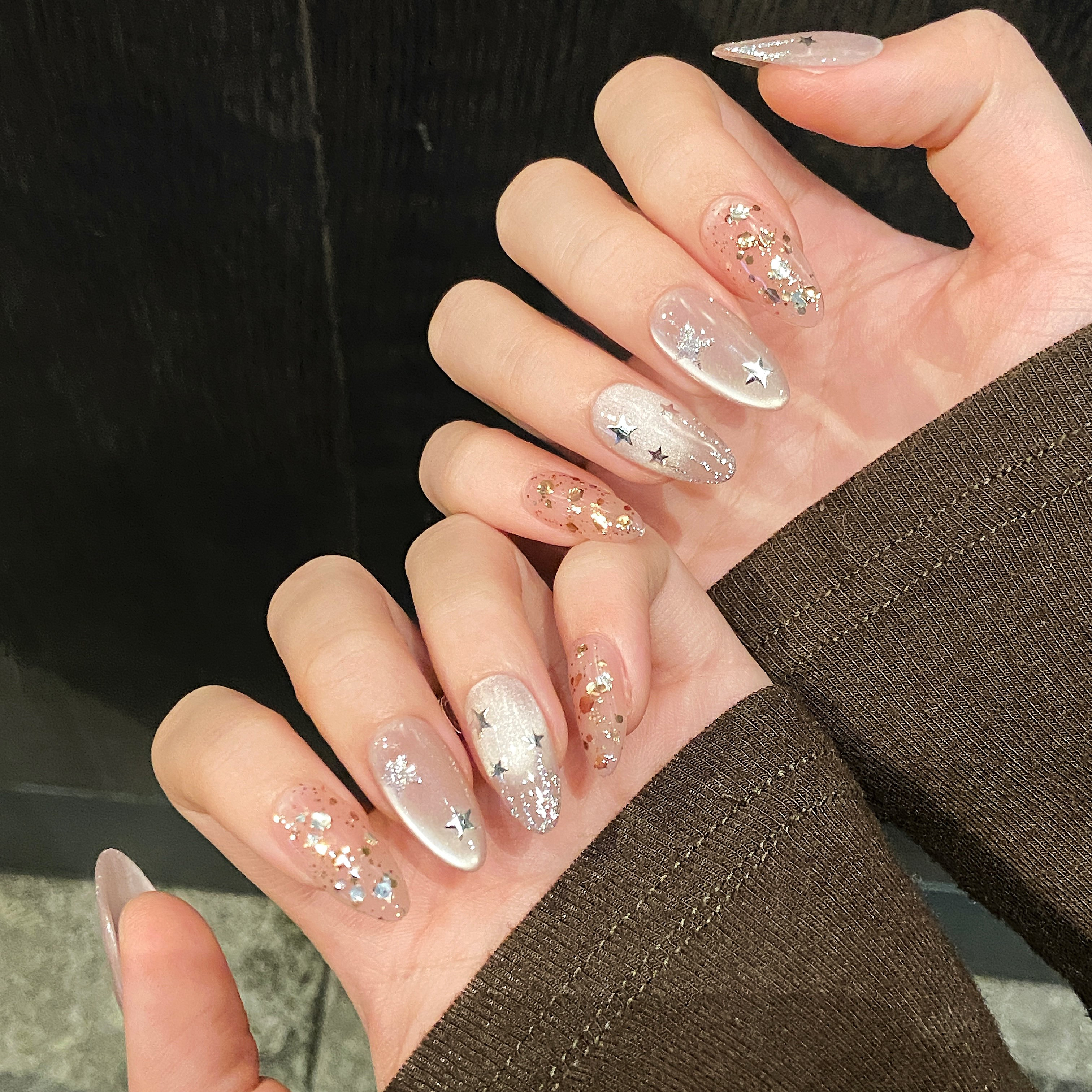 10pcs Pure Hand Pressed Medium - Resin Art Glitter 评论和价格
