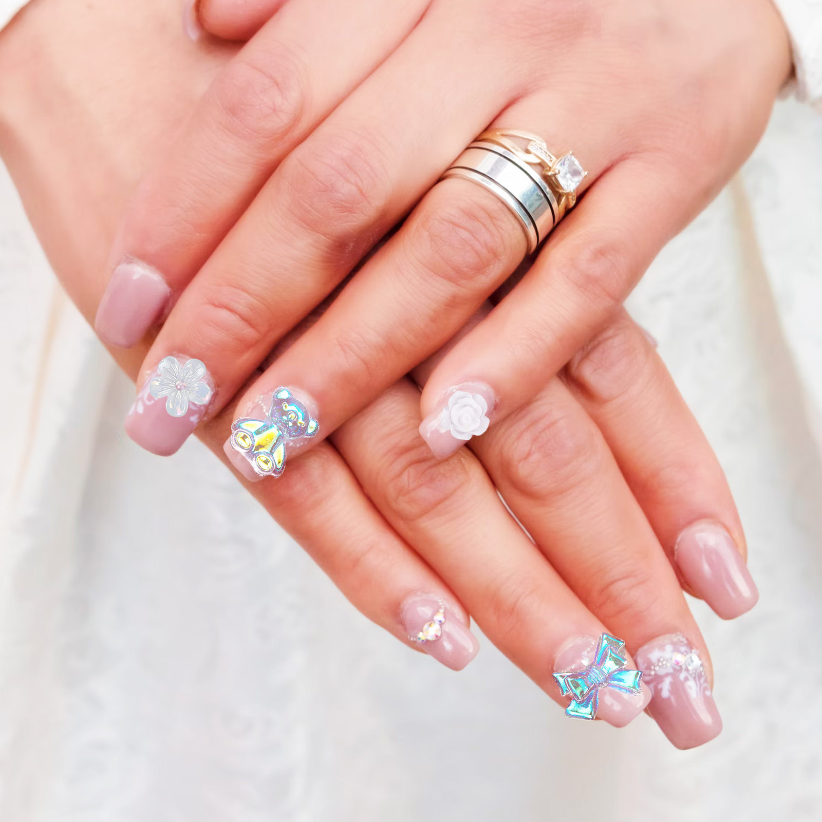 Nail Art DIY Charms Resin Flow - Resin Art Using Flowers 评论和价格