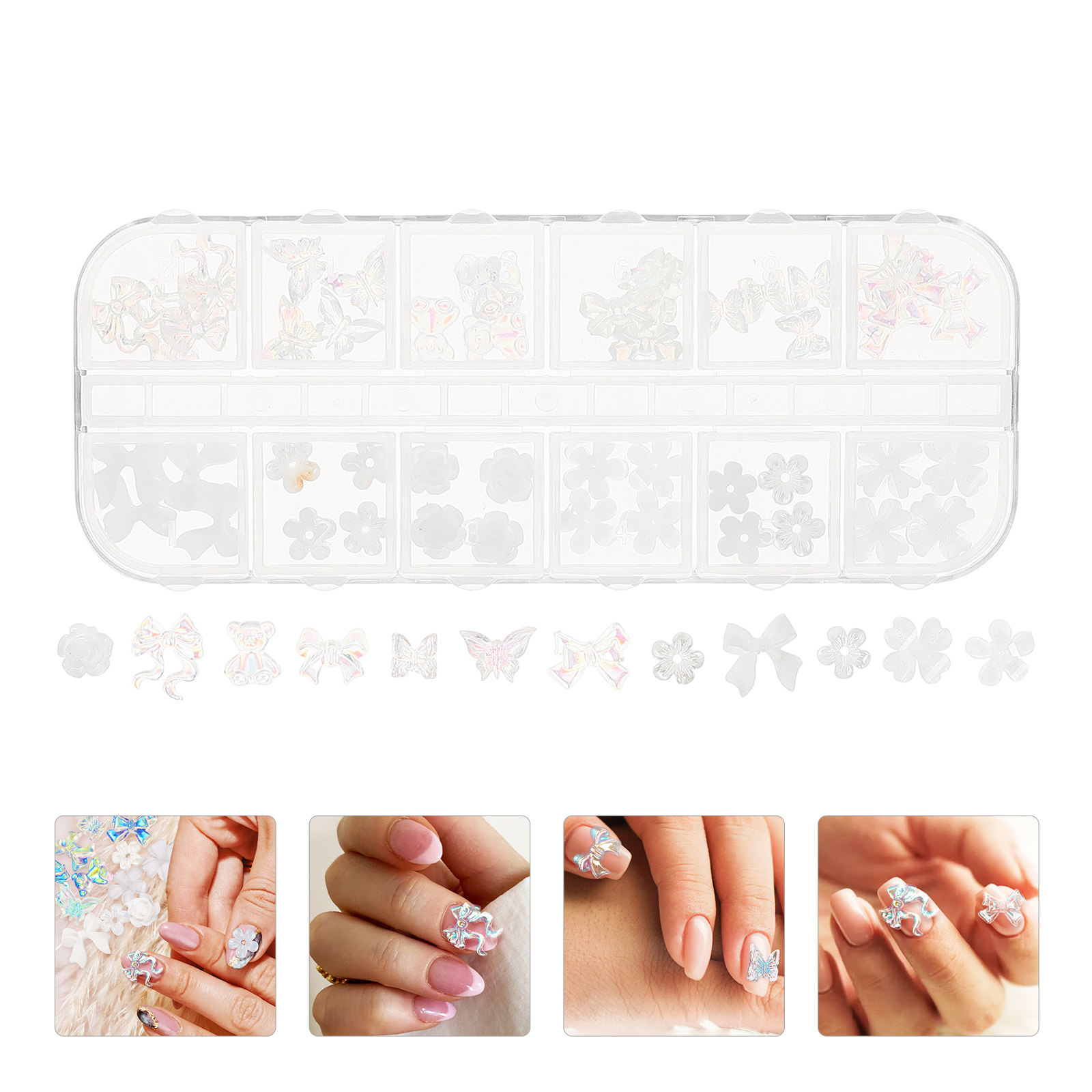 Nail Art DIY Charms Resin Flow - Resin Art Using Flowers 评论和价格
