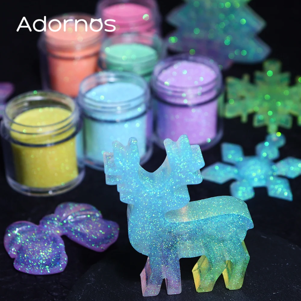 Iridescent Glitter Sugar Powde - Resin Art Glitter 评论和价格