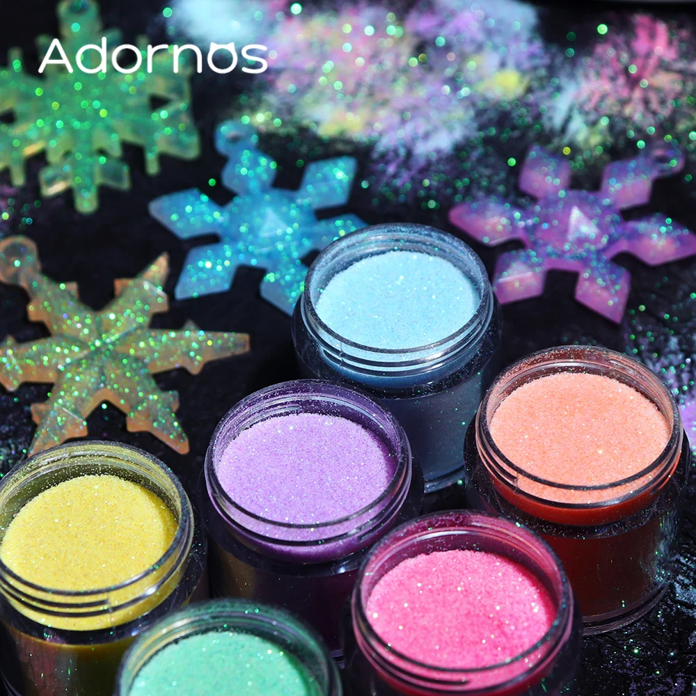 Iridescent Glitter Sugar Powde - Resin Art Glitter 评论和价格