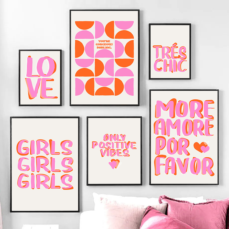 Nordic Only Positive Vibes Gir - Resin Art Quotes 评论和价格