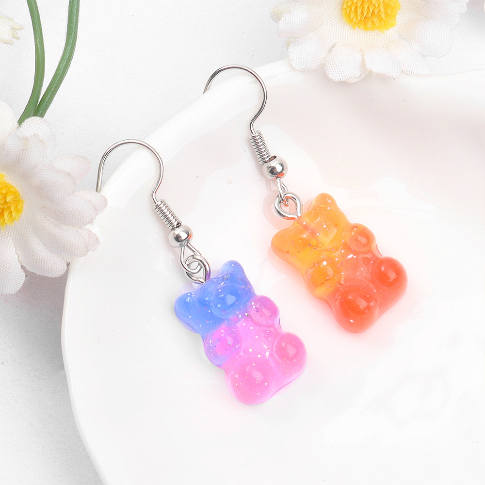 60pcs Dual Color Resin Bear Sh - Resin Art Bracelet 评论和价格
