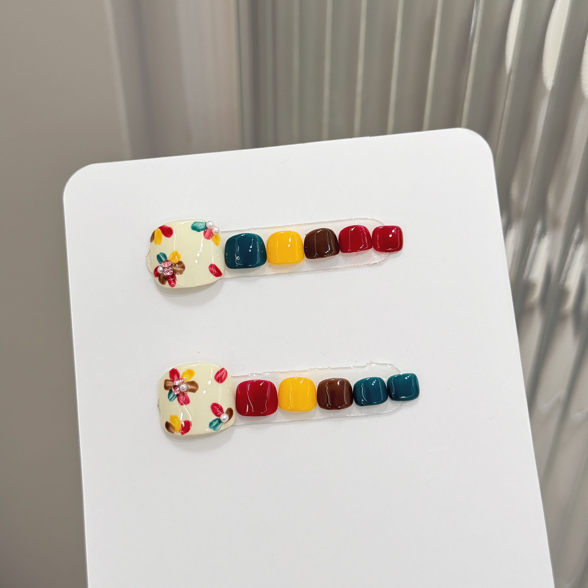 12pcs Handmade Pressed Foot Na - Resin Art Using Flowers 评论和价格