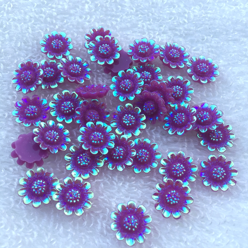 12mm AB resin flower design rh - Resin Art Design For Wedding 评论和价格