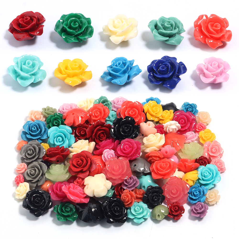 1 Strand 6 8 10 12 15mm Rose C - Resin Art Bracelet 评论和价格