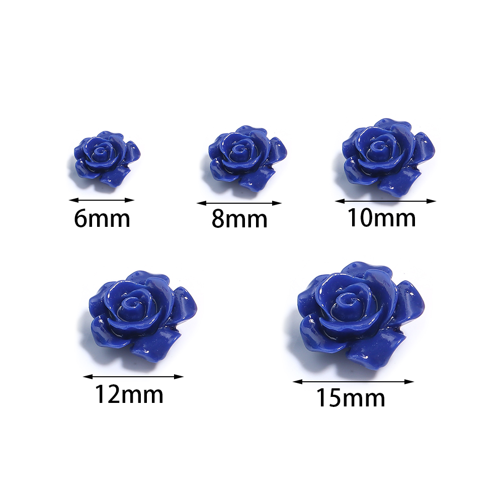 1 Strand 6 8 10 12 15mm Rose C - Resin Art Bracelet 评论和价格