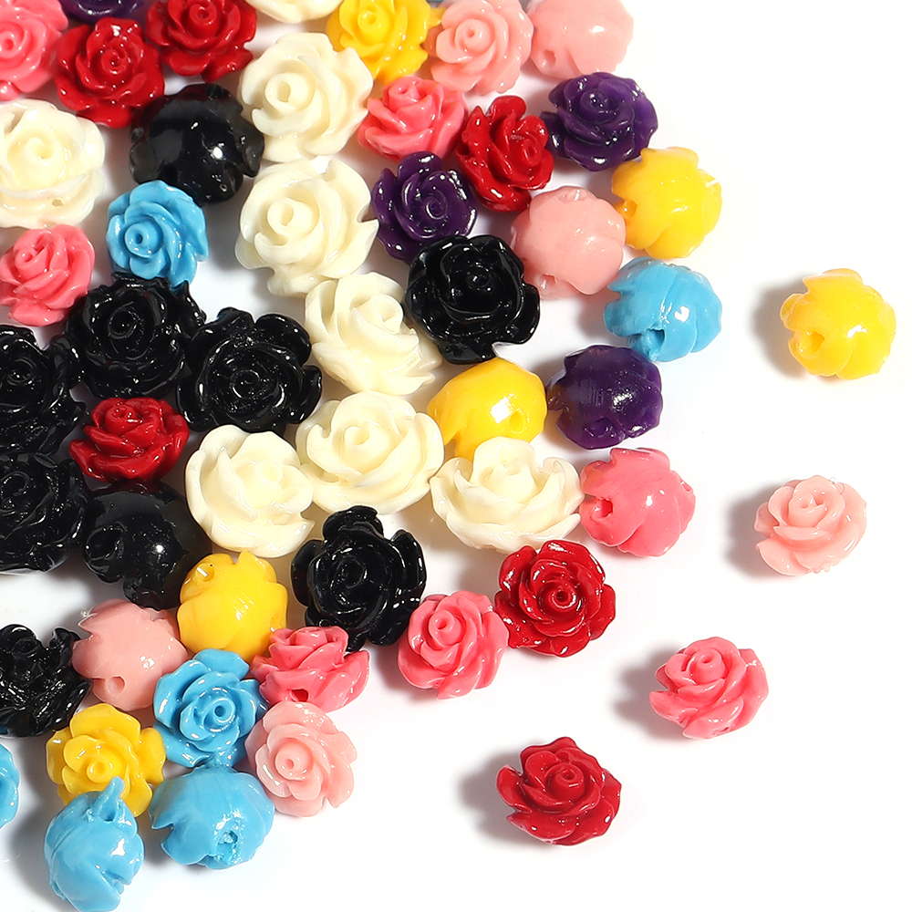 1 Strand 6 8 10 12 15mm Rose C - Resin Art Bracelet 评论和价格